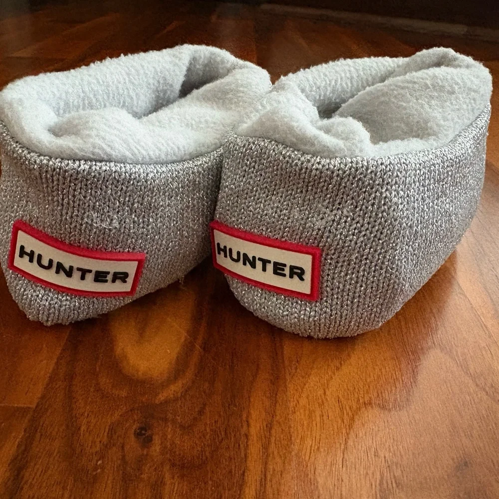 Hunter Original Tall Cable Knit Cuff Welly Boot Socks Size 1-3 big kid, ECU